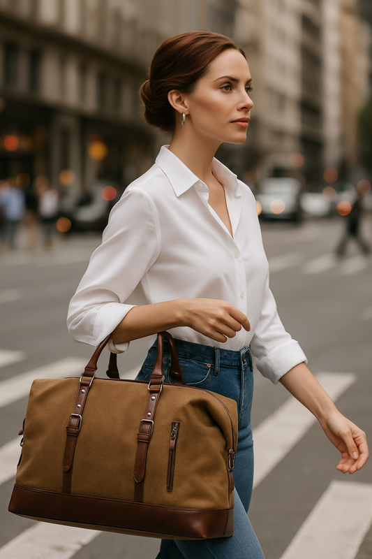 Retro Large Capacity Canvas Travel Bag for Men & Women