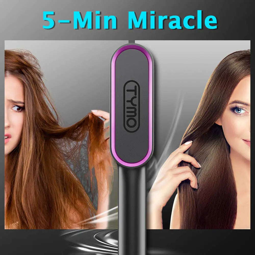 TYMO 2-in-1 Hair Straightener and Curler with Auto Lock