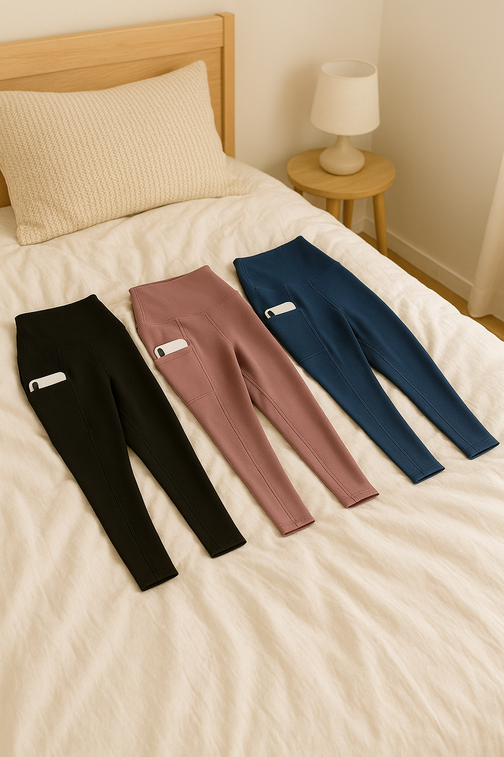 2-Pack High Waist Yoga Pants with Pockets